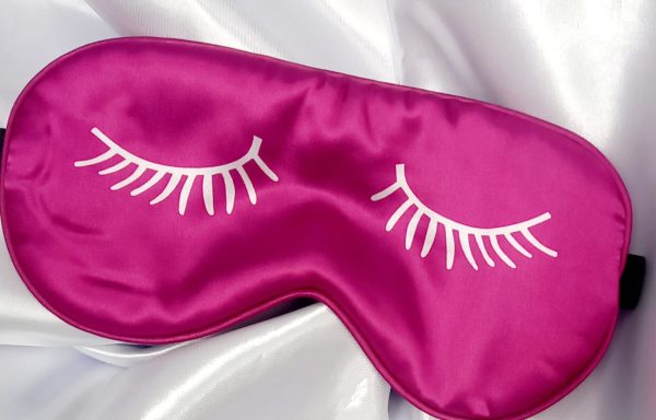 Pink Satin Eye Mask