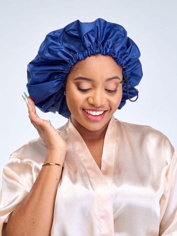 Navy-blue Shower Cap