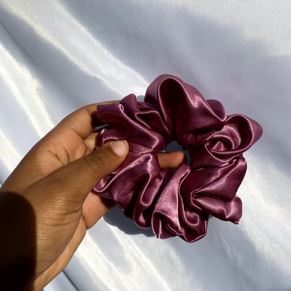 Champagne Satin Scrunchies