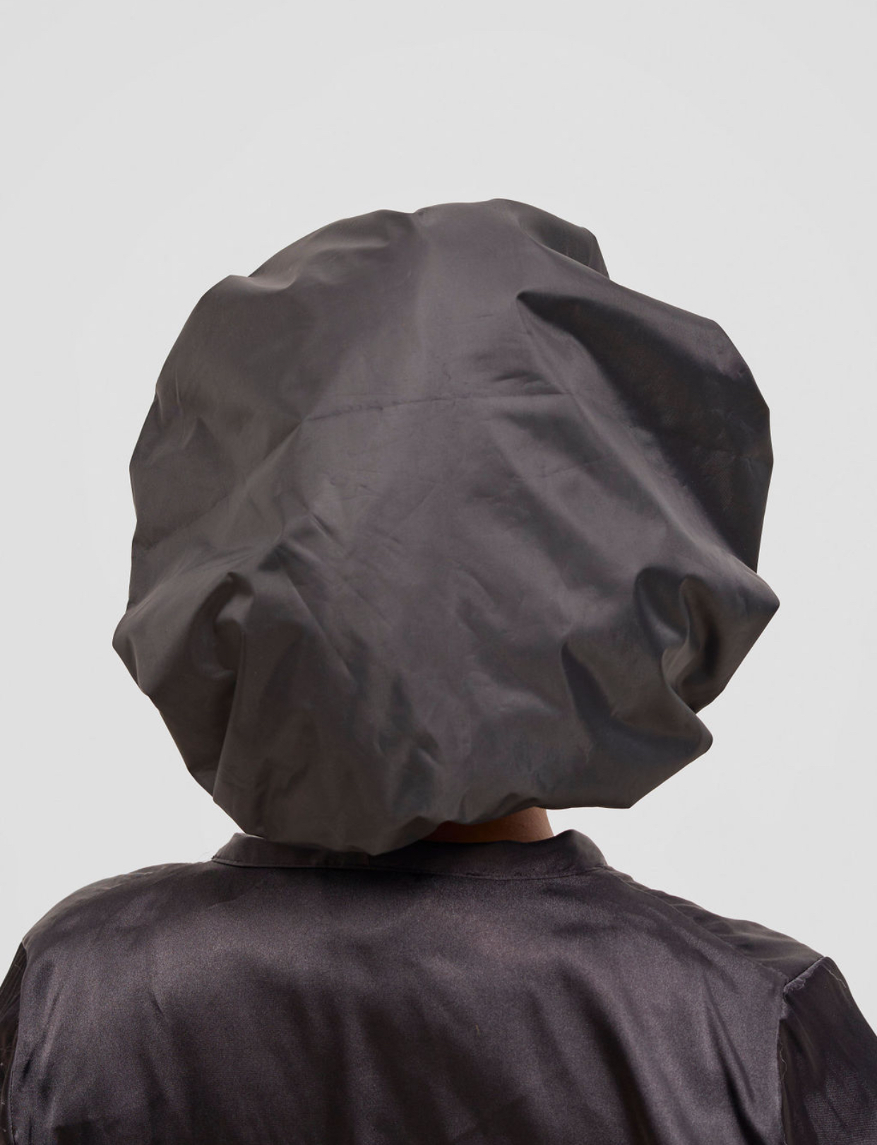 Black Extra-Large Shower Cap - Image 3